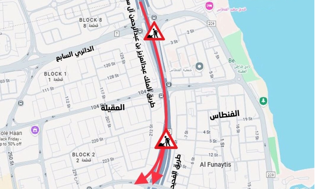 Kuwait road closures