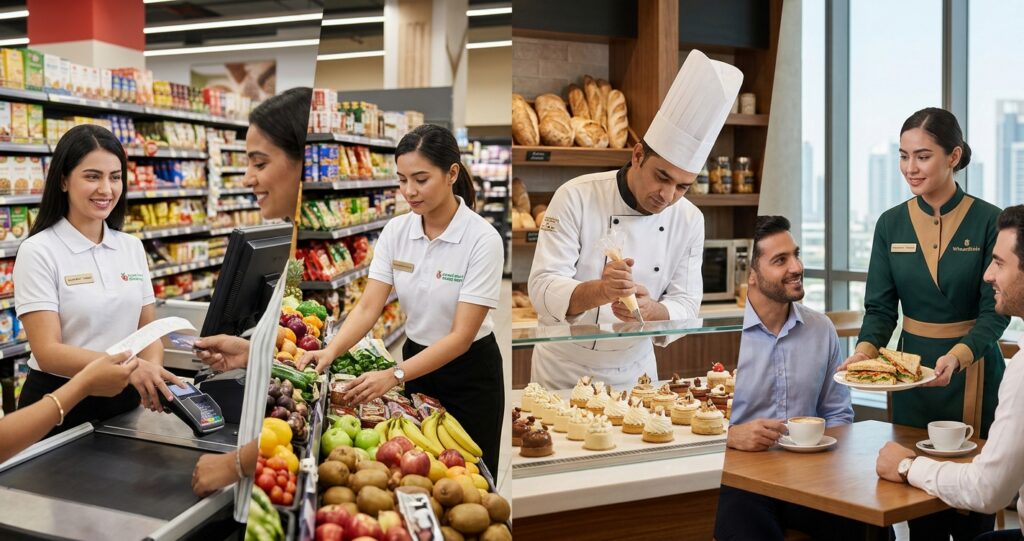 Grand Mart Careers UAE 2026 latest vacancies for cashier, waitress, baker and merchandiser.